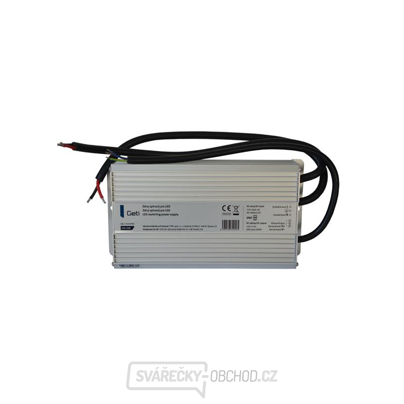 Zdroj spínaný pro LED 12V/250W  Geti LPV-250