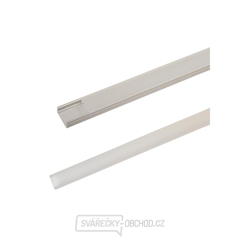 AL profil AS1 nový pro LED pásky, k přisazení, s plexi, 2m AL profil AS1 nový pro LED pásky, k přisazení, s plexi, 2m gallery main image