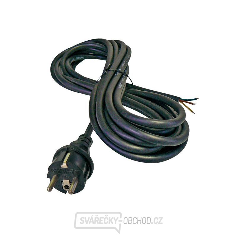 Flexo šňůra gumová 3x1,5mm2 3m černá  Geti