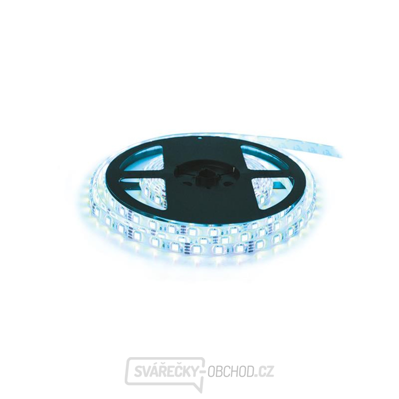 LED pásek 12V 5050  60LED/m IP20 max. 14.4W/m bílá studená - ice blue (cívka 20m)