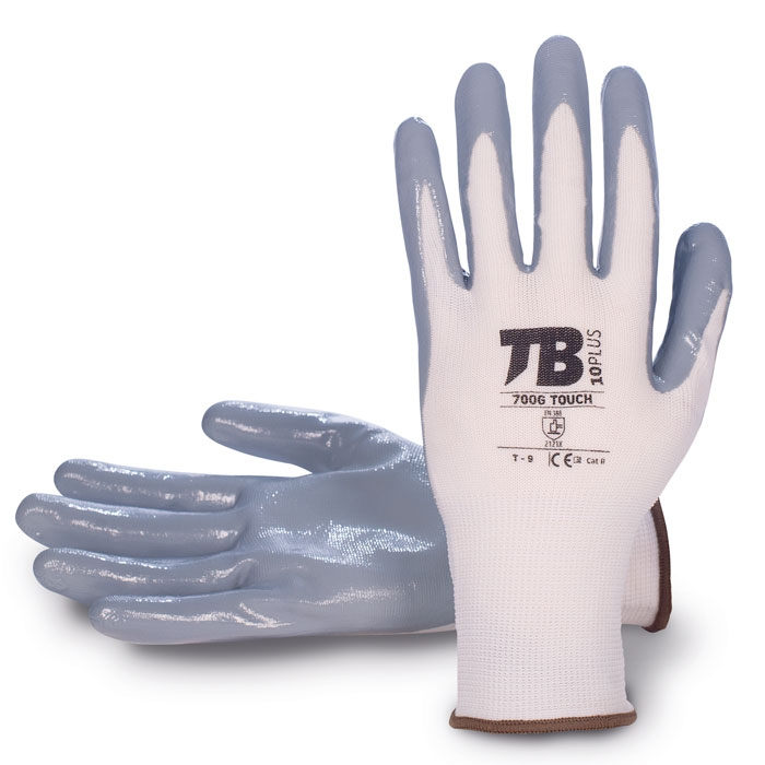 ČERVA EXPORT IMPORT a.s. Univerzální máčené pracovní rukavice TB 700G TOUCH - vel.8