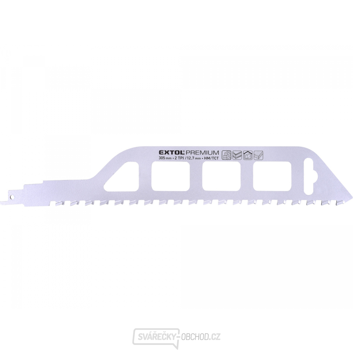 Plátek do pily ocasky s SK zuby, 305x50x1,5mm