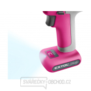 Aku vrtací šroubovák růžový EXTOL 12V Li-ion, 1500mAh Aku vrtací šroubovák růžový EXTOL 12V Li-ion, 1500mAh náhled