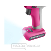 Aku vrtací šroubovák růžový EXTOL 12V Li-ion, 1500mAh náhled