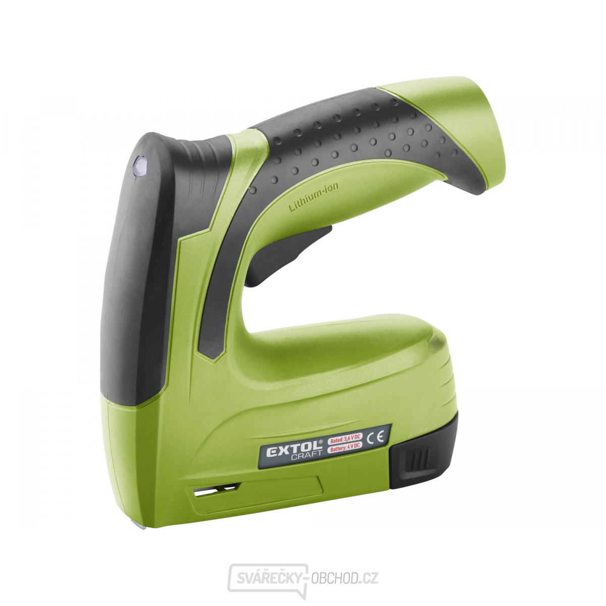 Aku sponkovačka/hřebíkovačka EXTOL CRAFT 4V Li-ion, 1300mAh, USB nabíjení