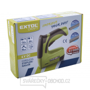 Aku sponkovačka/hřebíkovačka EXTOL CRAFT 4V Li-ion, 1300mAh, USB nabíjení Aku sponkovačka/hřebíkovačka EXTOL CRAFT 4V Li-ion, 1300mAh, USB nabíjení náhled