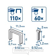 Aku sponkovačka/hřebíkovačka EXTOL CRAFT 4V Li-ion, 1300mAh, USB nabíjení náhled