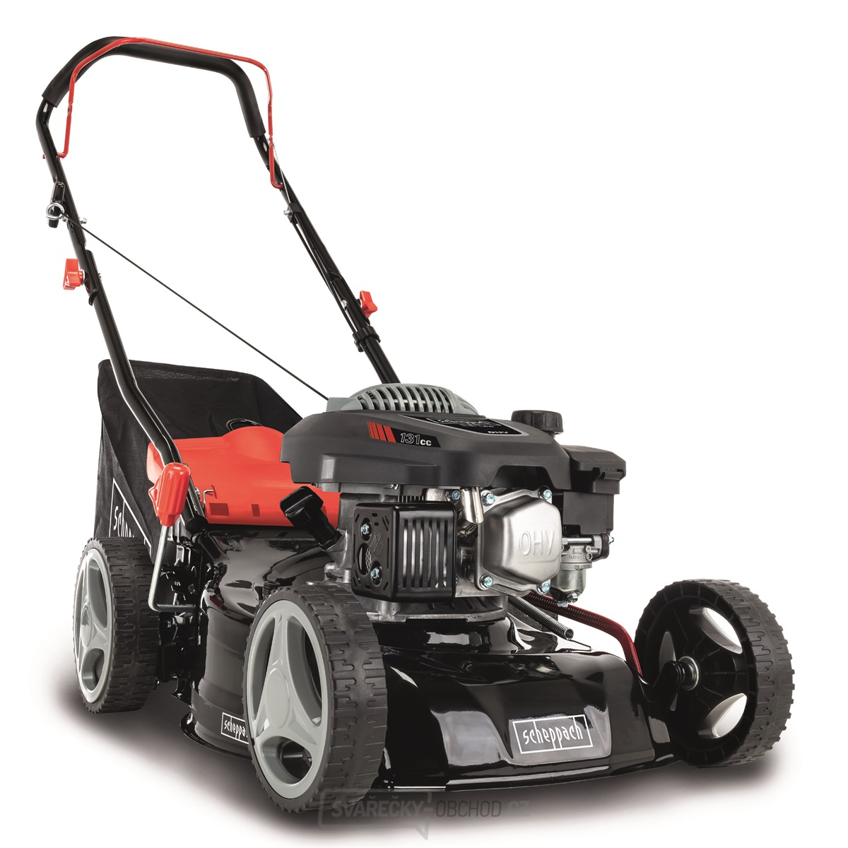 Benzínová sekačka na trávu Scheppach MP 132-42 2v1 bez pojezdu