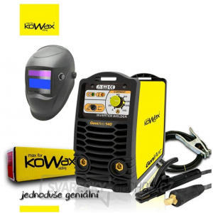 KOWAX® GeniArc®140 Svař. invertor MMA/TIG, set 03a + 3m kabely + kukla + elektrody 2,5mm/2,5kg