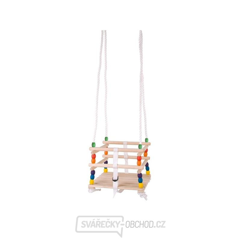 Dětská korálková houpačka BIGJIGS TOYS dřevěná
