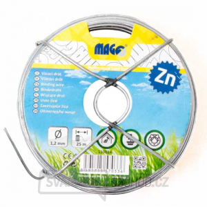 Vázací drát Zn 1,2mm - 25m Vázací drát Zn 1,2mm - 25m gallery main image