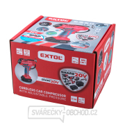 Aku kompresor EXTOL SHARE20V, 20V Li-ion, bez baterie a nabíječky náhled