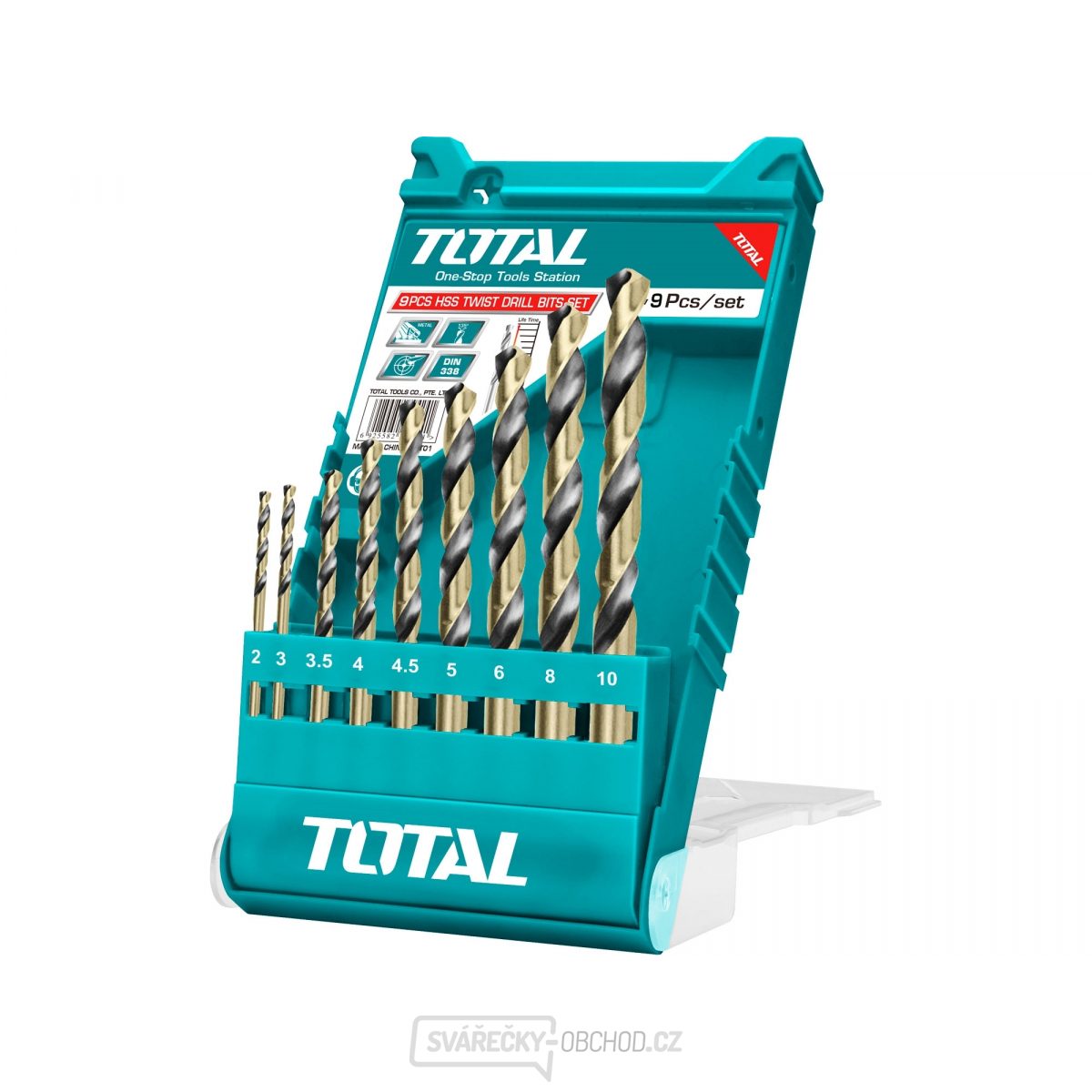 Vrtáky do kovu HSS - sada 9ks