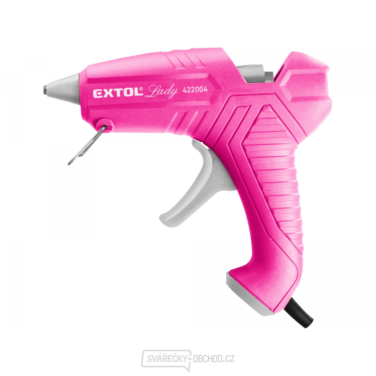 Pistole tavná lepící, ⌀11mm, 40W, růžová