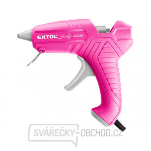 Pistole tavná lepící, ⌀11mm, 40W, růžová Pistole tavná lepící, ⌀11mm, 40W, růžová gallery main image