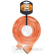 Solight prodlužovací přívod - spojka, 1 zásuvka, 7m, 3 x 1mm2, oranžová Náhled