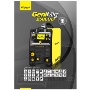KOWAX GENIMIG 250LCD 4,3 SVAŘOVACÍ INVERTOR + MIG Hořák + fixy + sprej + kukla + drát 1mm + CO2 ventil + láhev gallery main image