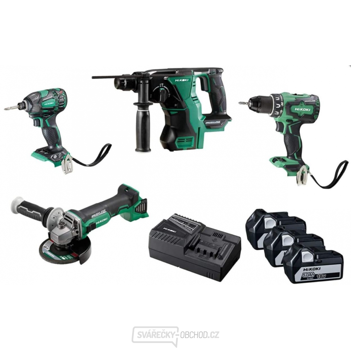 HIKOKI 4-dílný 18V set KC18DG4LWDZ