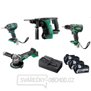 HIKOKI 4-dílný 18V set KC18DG4LWDZ gallery main image
