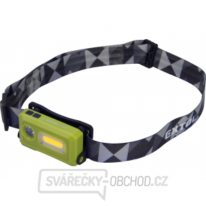 čelovka 140lm, USB nabíjení, LED+COB LED