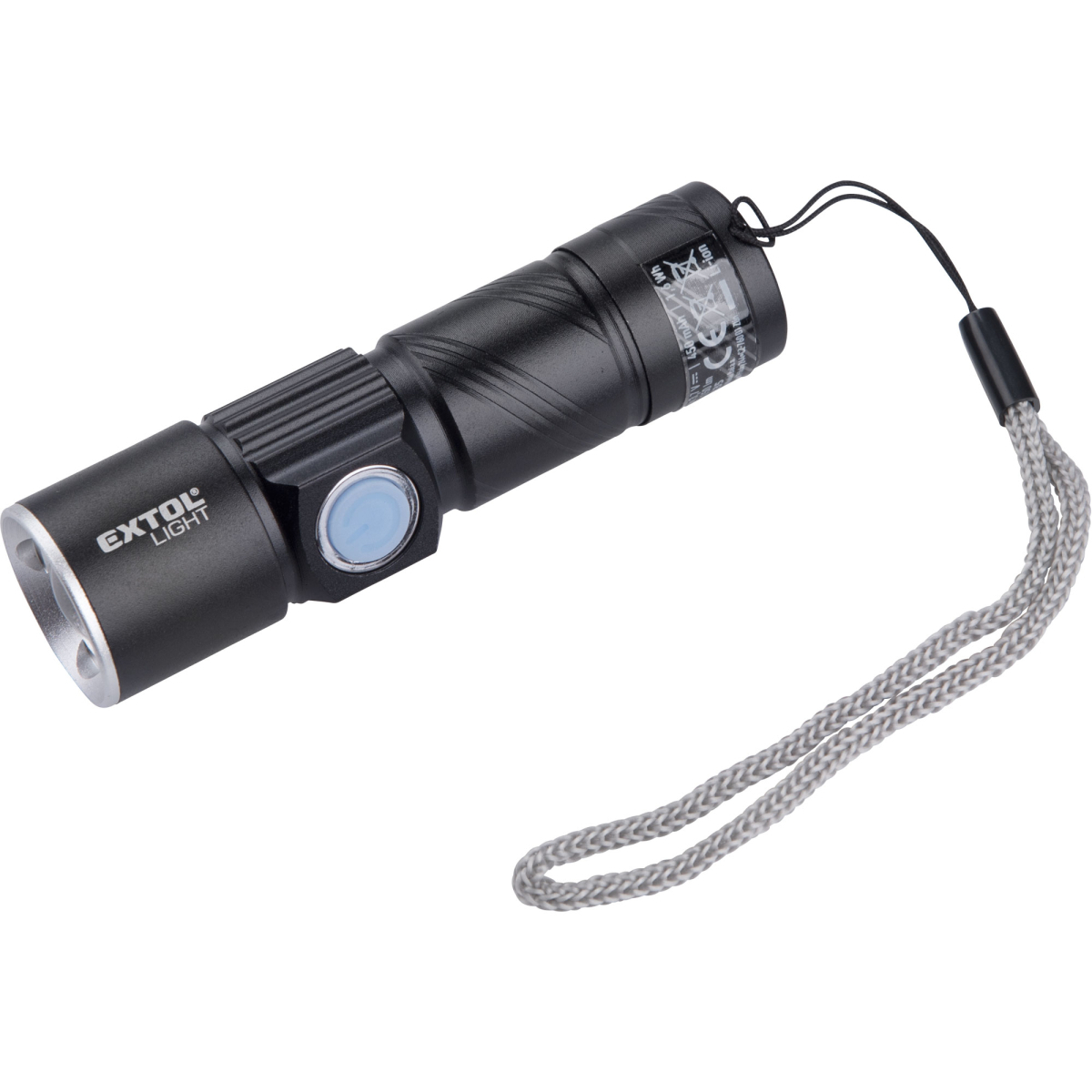 Levně EXTOL LIGHT Svítilna 150lm, zoom, USB nabíjení, XPE 3W LED 43135