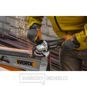 Aku úhlová bruska 125mm WORX Orange WX812, 20V, 1x4.0Ah - Powershare náhled