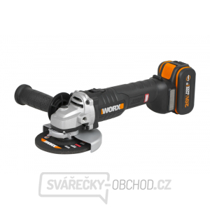 Aku úhlová bruska 125mm WORX Orange WX812, 20V, 1x4.0Ah - Powershare