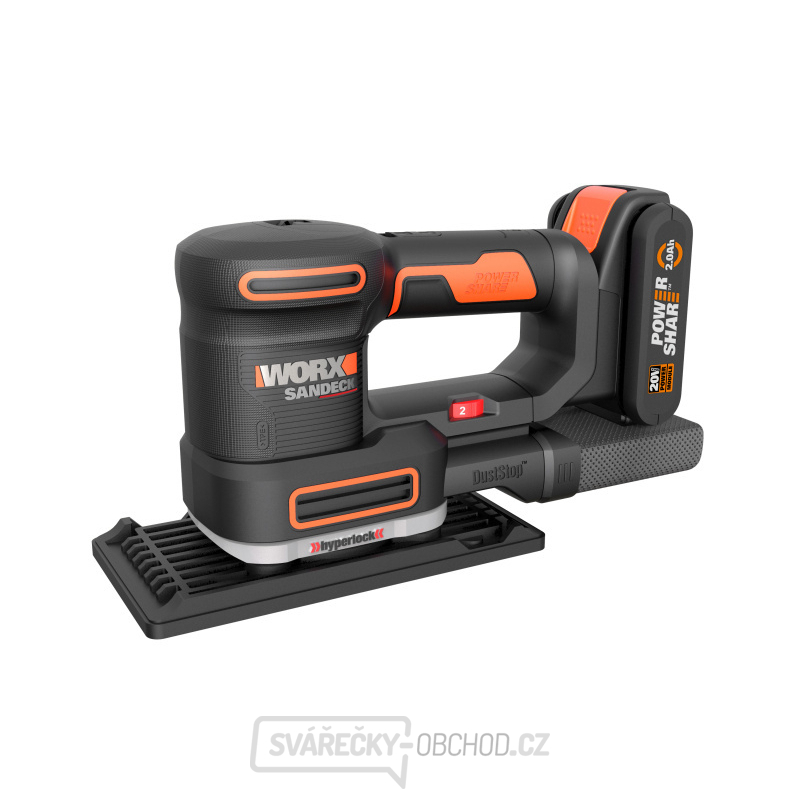 WX820 - Aku multifunkční bruska 5v1 20V, 1x2.0Ah - Powershare
