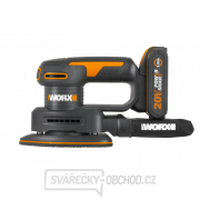 Akumulátorová vibrační bruska WORX Orange WX822 - 20V, 1x2.0Ah - Powershare Náhled