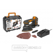 Akumulátorová vibrační bruska WORX Orange WX822 - 20V, 1x2.0Ah - Powershare Náhled
