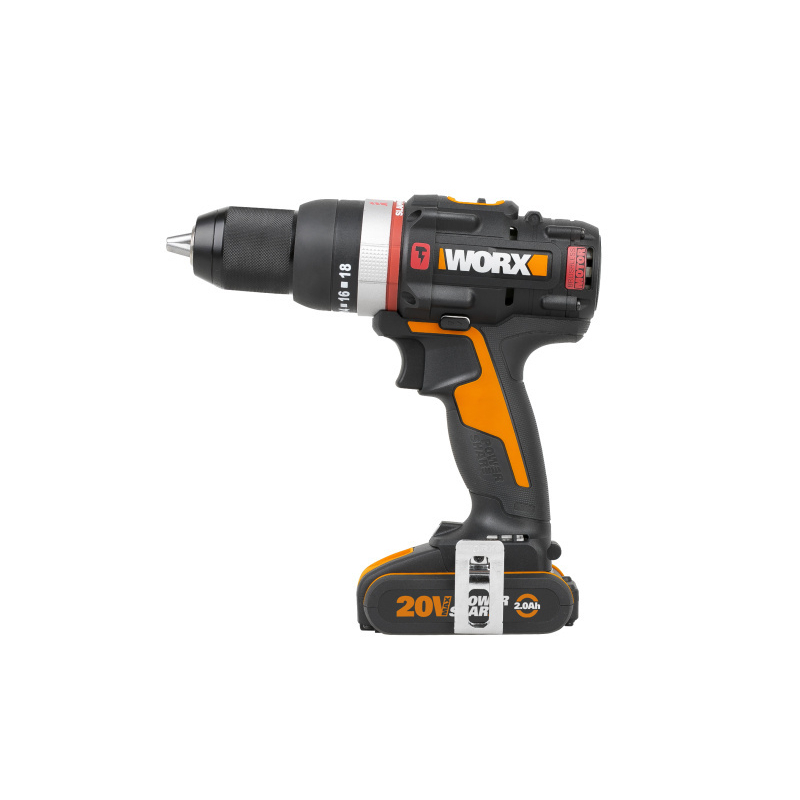 WORX Orange WX-JCR - Aku vrtačka s příklepem 20V, 2x2.0Ah - Powershare 45910434v