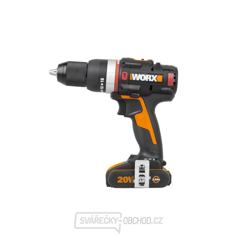 WX-JCR - Aku vrtačka s příklepem 20V, 2x2.0Ah - Powershare