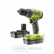 Ryobi R18DD7-220S aku bezuhlíkový 18 V šroubovák/vrtačka + 2x 2Ah baterie + nabíječka ONE+ gallery main image