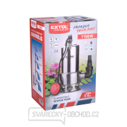 Kalové čerpadlo Extol Premium 1100W, 1600l/h, 15m kabel náhled