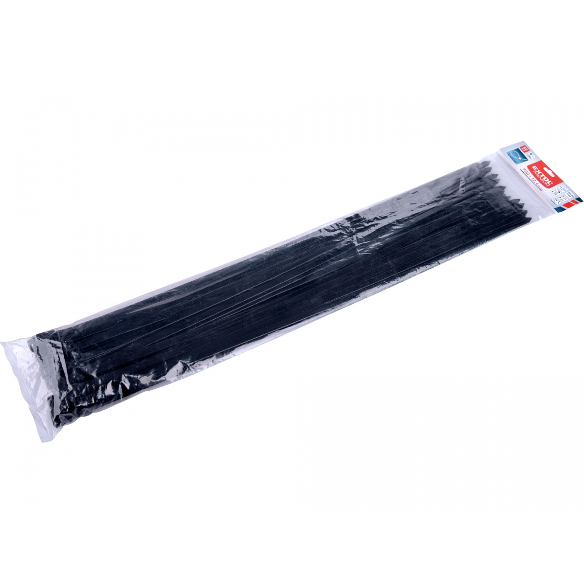 EXTOL PREMIUM Pásky stahovací na kabely černé, 900x12,4mm, 50ks, nylon PA66