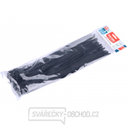 Pásky stahovací černé, rozpojitelné, 400x7,2mm, 100ks, nylon PA66 Pásky stahovací černé, rozpojitelné, 400x7,2mm, 100ks, nylon PA66 gallery main image