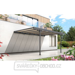 Kovový přístřešek / carport TRIGANO JARDIN MISTRAL WALL