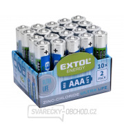 Baterie zink-chloridové, 20ks, 1,5V AAA (R03) gallery main image