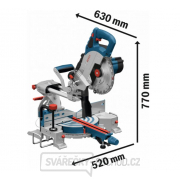 BOSCH Aku pokosová pila GCM 18V-216 BiTurbo Náhled