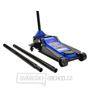 Pojízdný hydraulický zvedák 4t, nízkoprofilový, 95 - 550 mm, dvojitá pumpa - GEKO PREMIUM gallery main image
