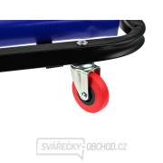 Dílenské skládací lehátko, sedátko 2 v 1, pojízdné náhled