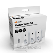 Solight dálkově ovládané zásuvky set 3 + 1, 3 zásuvky, 1 ovladač náhled