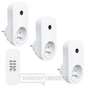 Solight dálkově ovládané zásuvky set 3 + 1, 3 zásuvky, 1 ovladač Solight dálkově ovládané zásuvky set 3 + 1, 3 zásuvky, 1 ovladač gallery main image