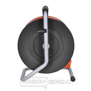 Solight prodlužovací přívod na bubnu, 1 zásuvka, 50m, oranžový kabel, 3x 1,5mm2 náhled