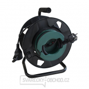 Solight prodlužovací přívod na bubnu, 1 zásuvka, venkovní, 25m gumový kabel, 3x 1,5mm2, IP44 gallery main image