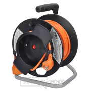 Solight prodlužovací přívod na bubnu, 1 zásuvka, 25m, oranžový kabel, 3x 1,5mm2 Náhled