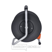 Solight prodlužovací přívod na bubnu, 1 zásuvka, 25m, oranžový kabel, 3x 1,5mm2 náhled