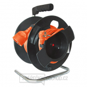 Solight prodlužovací přívod na bubnu, 1 zásuvka, 25m, oranžový kabel, 3x 1,5mm2 gallery main image