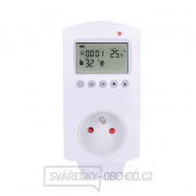 Solight termostaticky spínaná zásuvka, zásuvkový termostat, 230V/16A, režim vytápění nebo chlazení, různé teplotní režim gallery main image