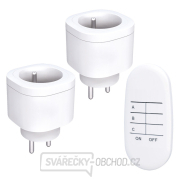Solight dálkově ovládané zásuvky set 2 + 1, 2 zásuvky, 1 ovladač, learning code Solight dálkově ovládané zásuvky set 2 + 1, 2 zásuvky, 1 ovladač, learning code gallery main image